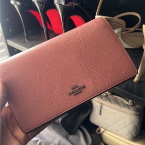 Coach Mauve Leather Women's Wallet